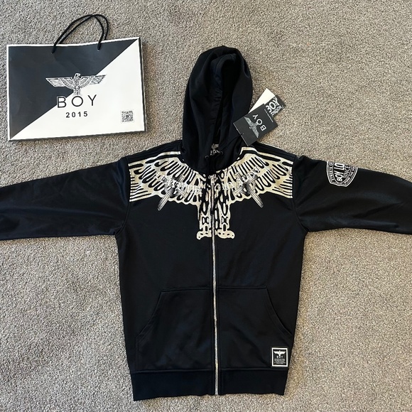 Boy London Zip Up Hoodie (Large) NWT - Picture 1 of 7